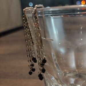 Balls & Chains Metal Dangle Earrings